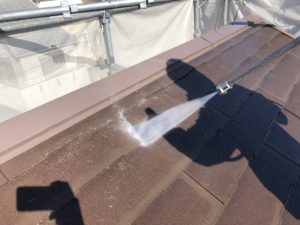 屋根 高圧洗浄